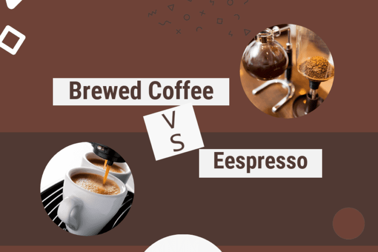 what’s the difference between brewed coffee and espresso