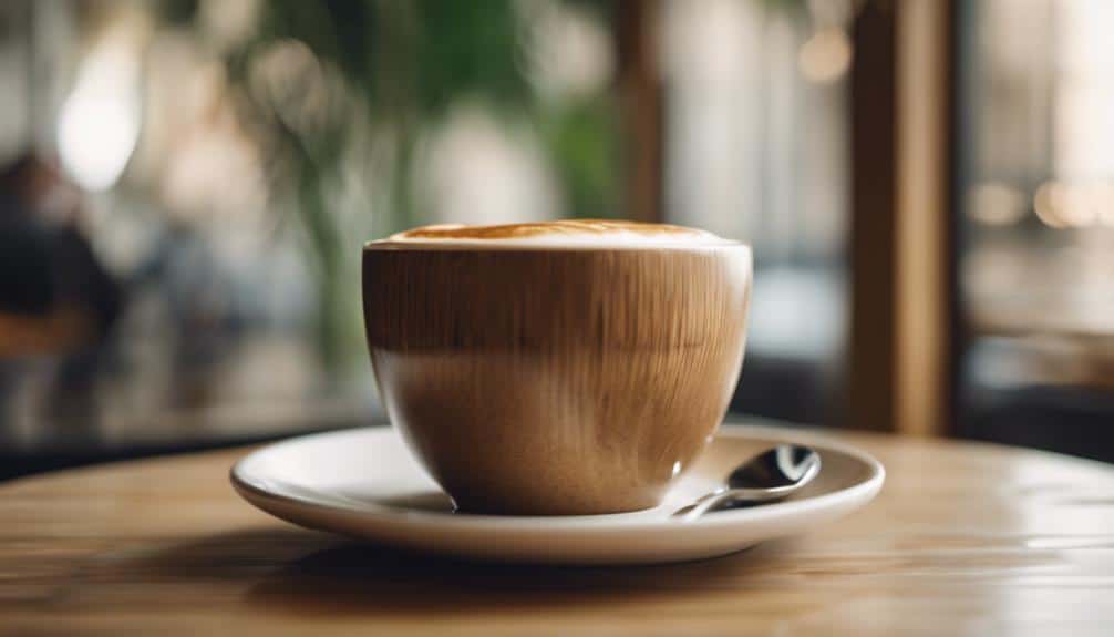 environmentally friendly bamboo cappuccino cup