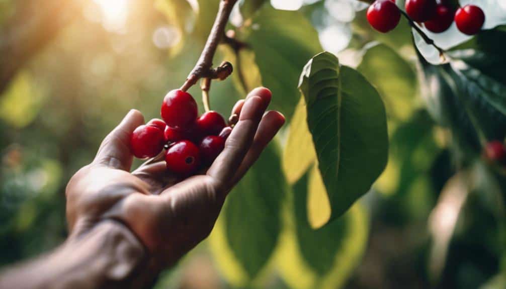 brewing coffee cherry tea