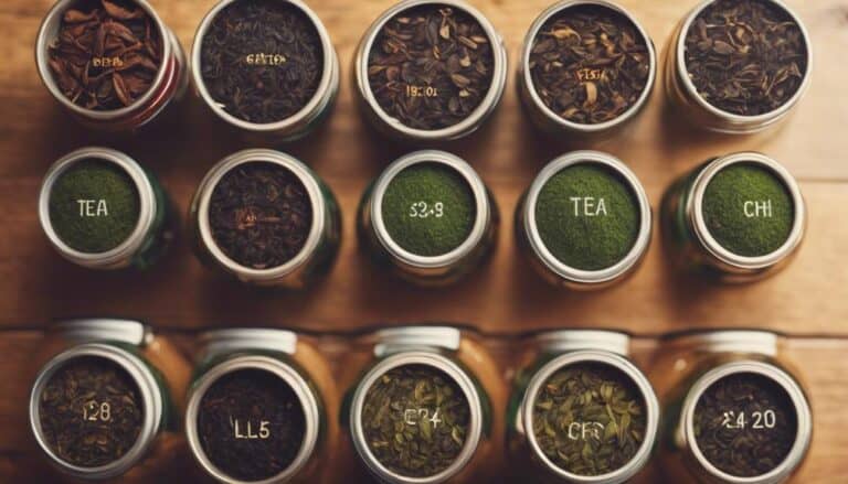 caffeine content in tea