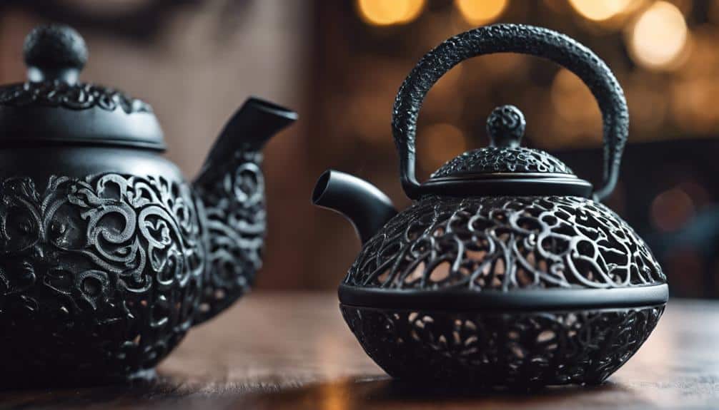 cast iron teapot infusers