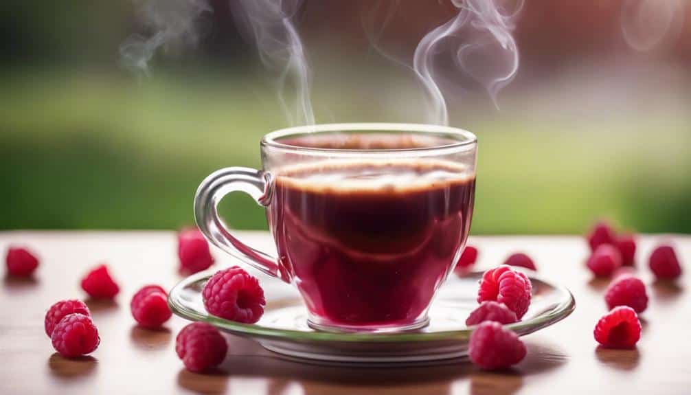 delicious raspberry coffee addition