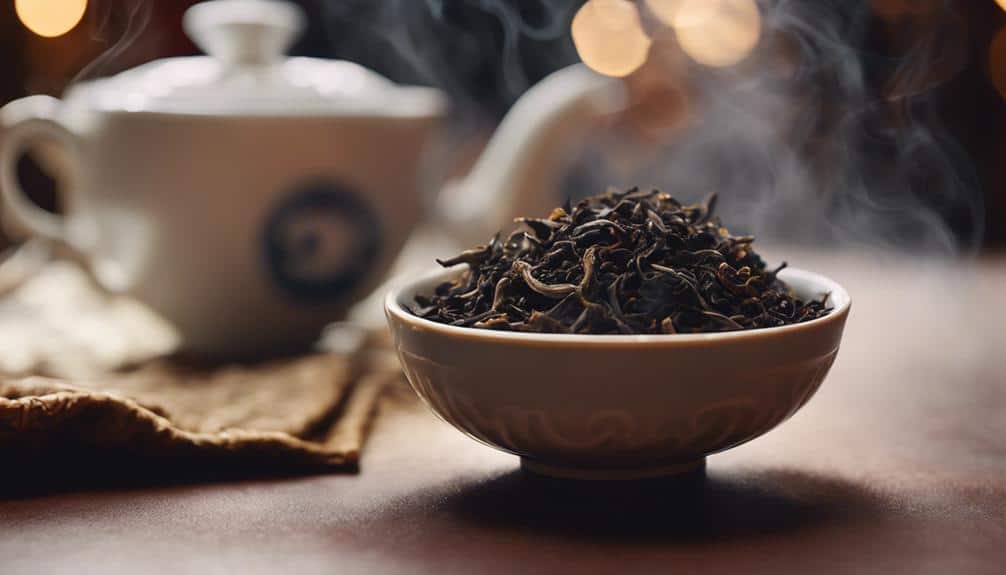 fermented chinese tea leaves