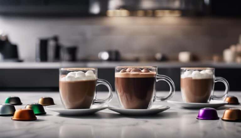 luxurious hot chocolate selection