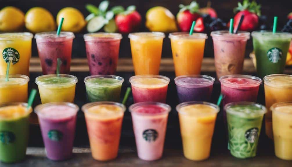 starbucks non coffee drink options