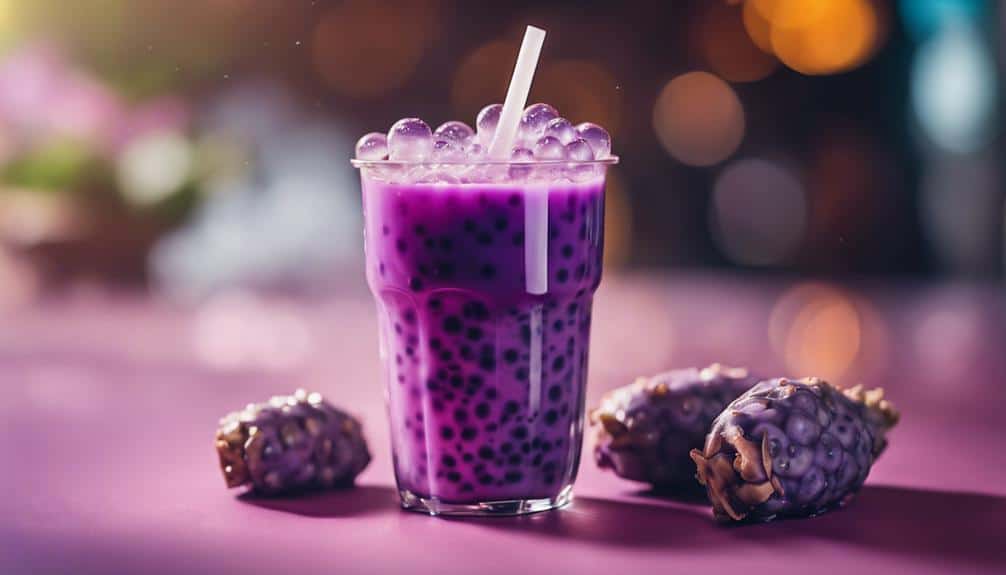 taro infused beverages are popular