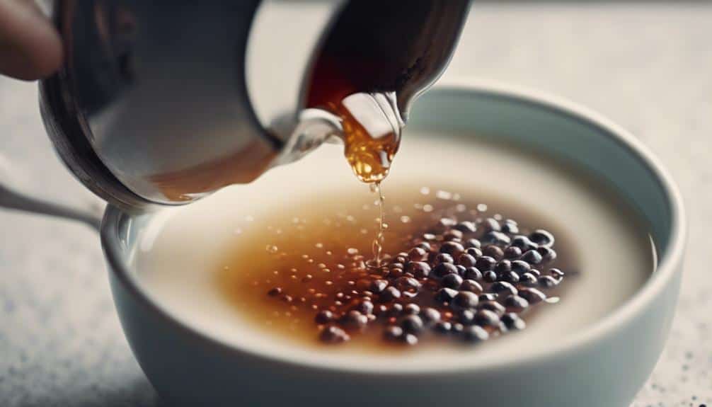 tea leaves and sugar