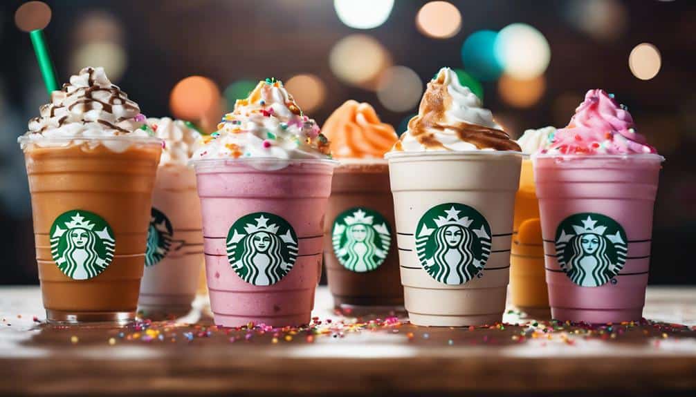 top sweet starbucks beverages